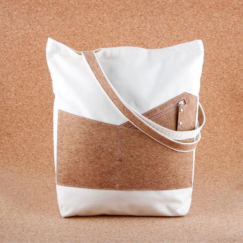 Cork Canvas Spliced ​​Bag