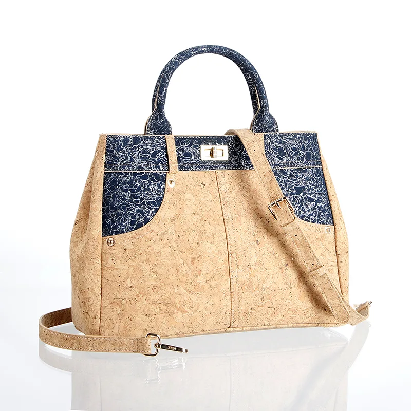 Elegant Cork Tote Bag ສໍາລັບແມ່ຍິງ