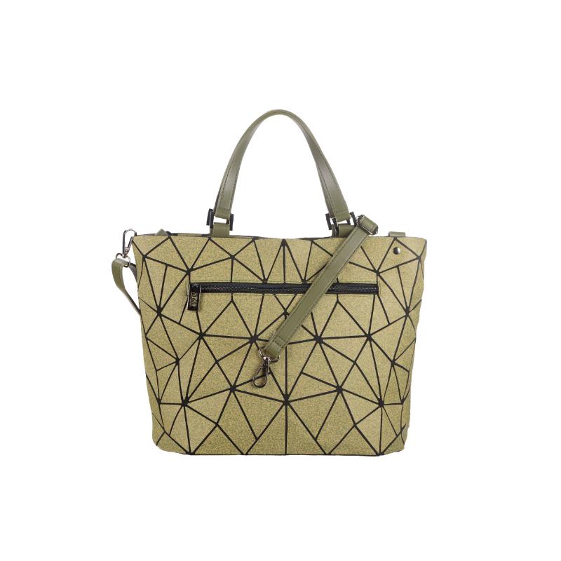 ກະເປົາໃສ່ກະເປົ໋າ Herringbone ສີແຂງເນື້ອອ່ອນ