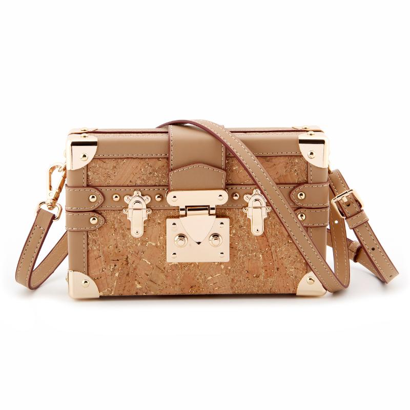 Structured Cork Hard Box ຖົງຂະຫນາດນ້ອຍ